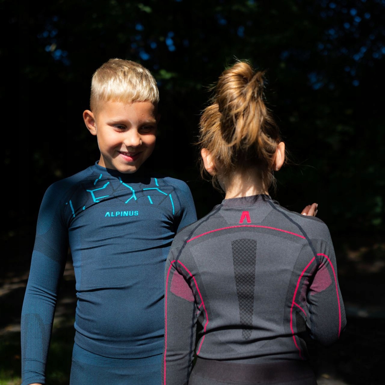 Bielizna termoaktywna Alpinus chłopiec 152-164 Set Właściwości dwuwarstwowe