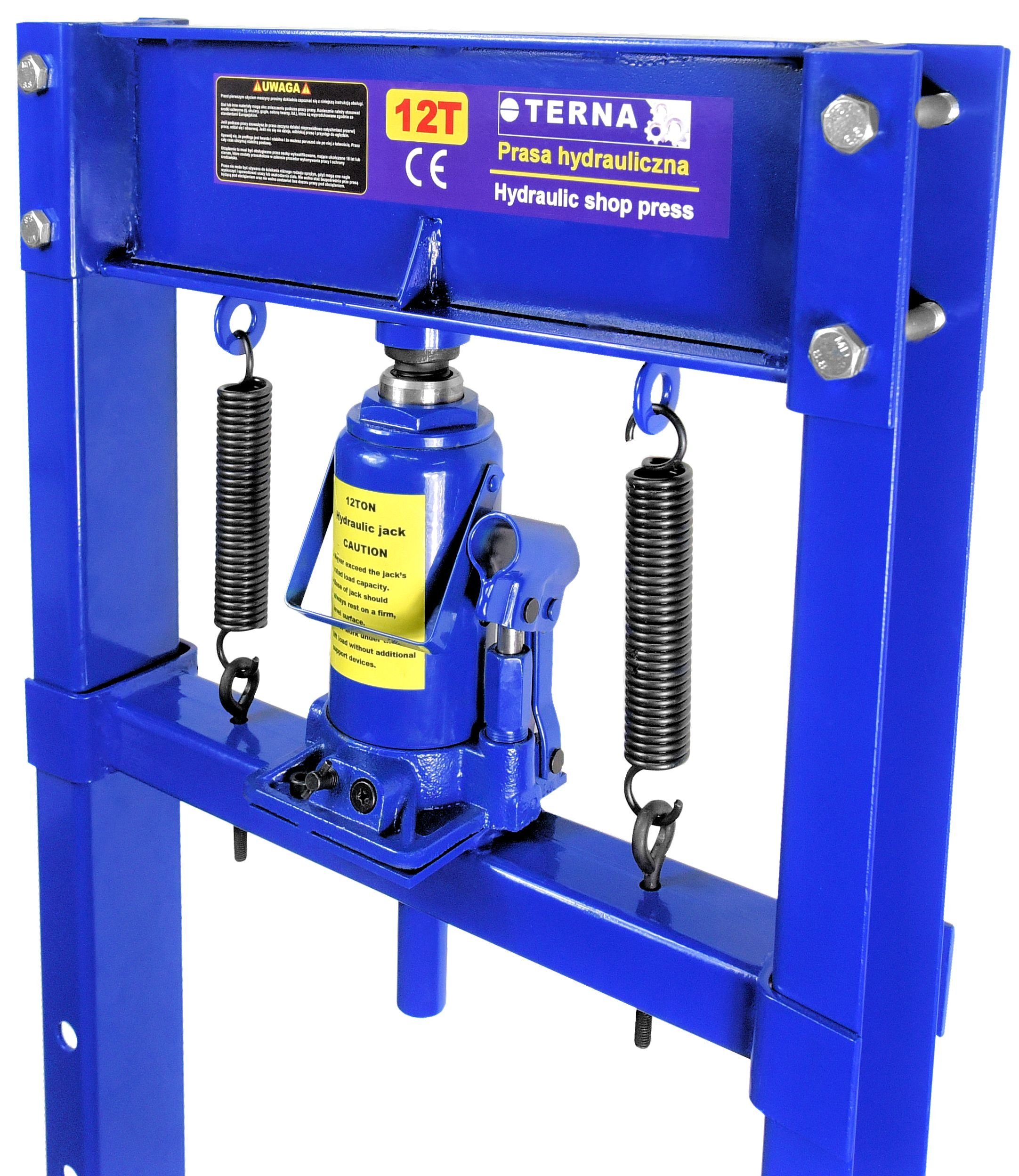 PRASA HYDRAULICZNA 12T TON - WARSZTATOWA 2 PRYZMY GRATIS PRASY Kod producenta Prasa 12 ton