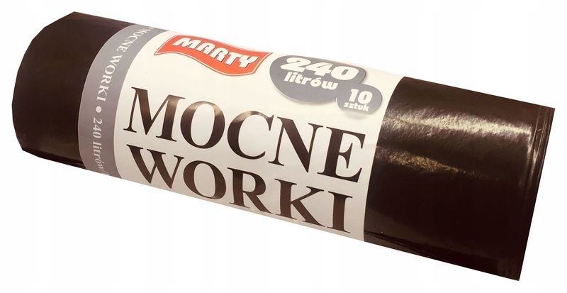 

Worki Na Śmieci Mocne 240L 10SZT 90X140CM Czarne