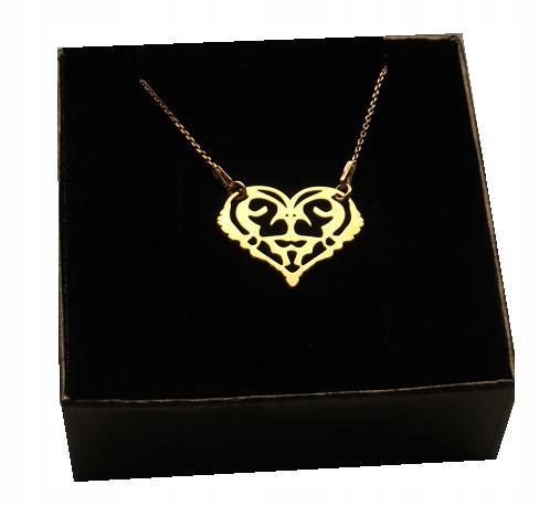 

Złote Serce Celebrytka Folk folkowe srebro 925