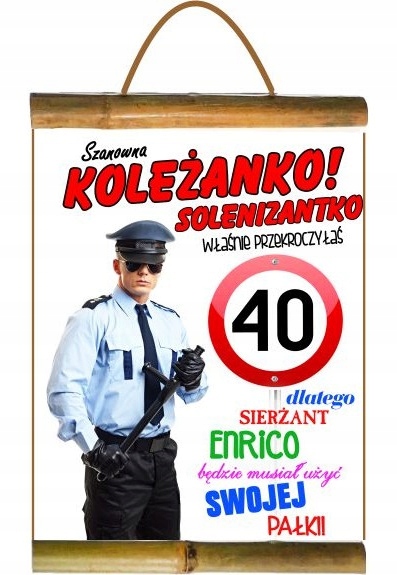 

Śmieszny na 40-stkę Dyplom dla Kobiety