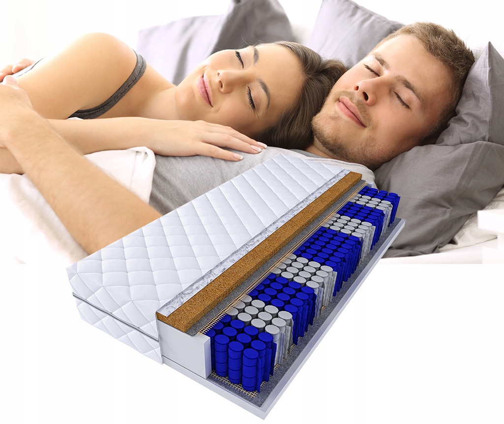 Materac MONACO 9 STREF KIESZEŃ 160x90 KOKOS 90x160 Bohater inny