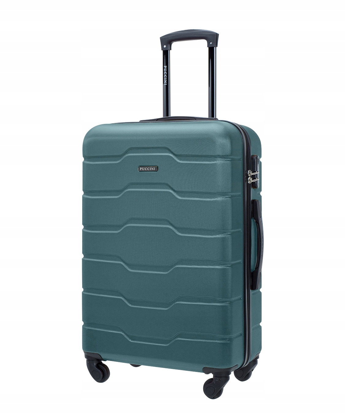 Walizka Średnia Podróżna Twarda Na Kółkach Puccini Zielona ABS024B-5