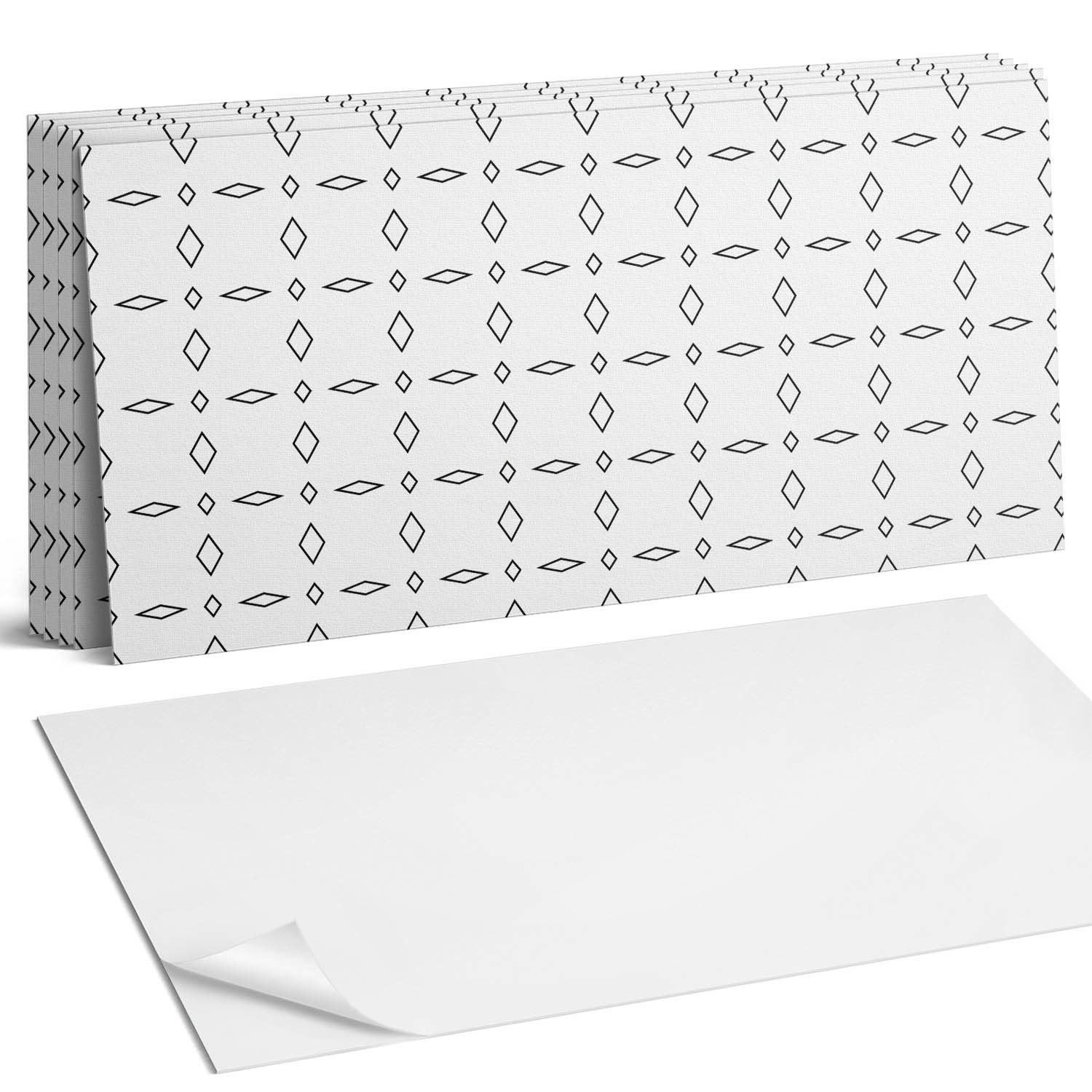 Balíček Pvc dlaždíc Geometrické kosoštvorce v modernom dizajne 6 x 60 x 30 cm