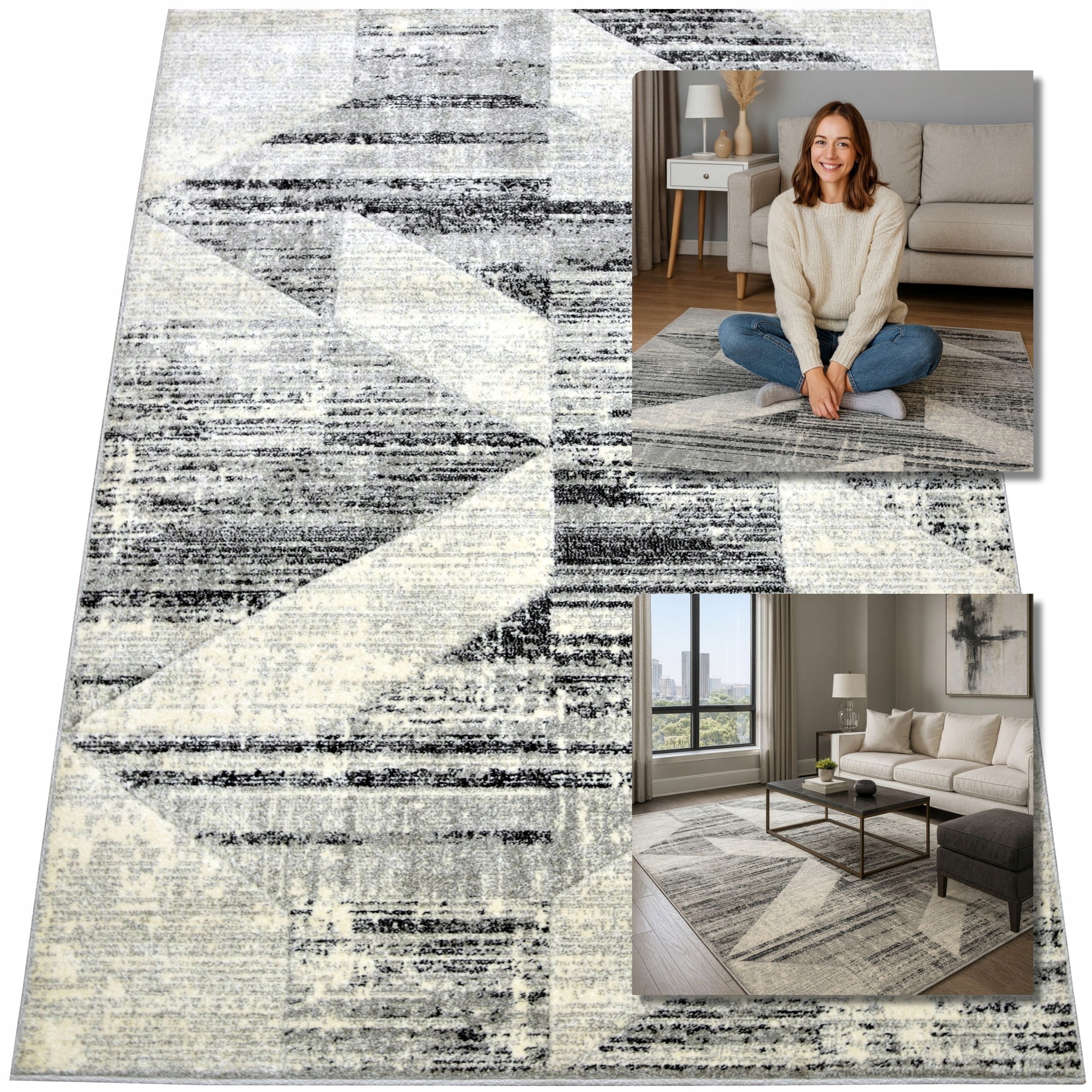 Moderní Koberec Šedý Koberec Do Obývacího Pokoje Romantic 13 mm 240x340