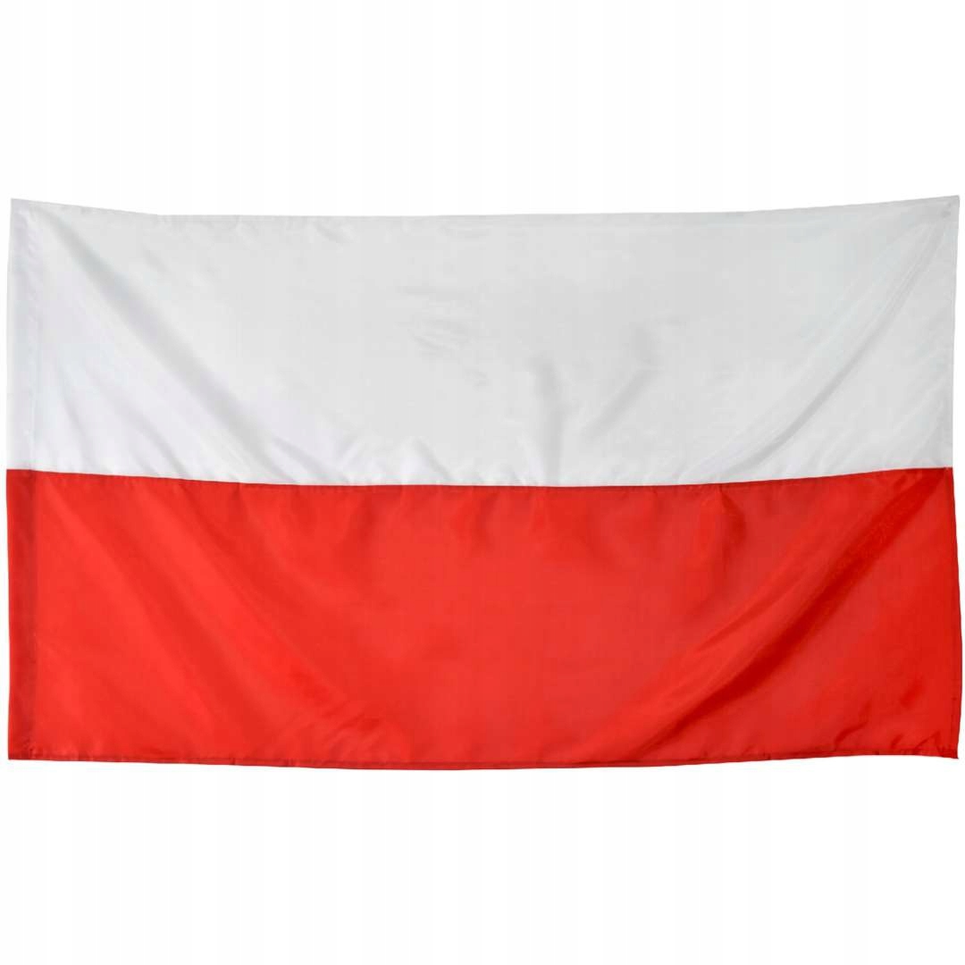 

Flaga narodowa Polski 68 x 110 cm kibica Euro