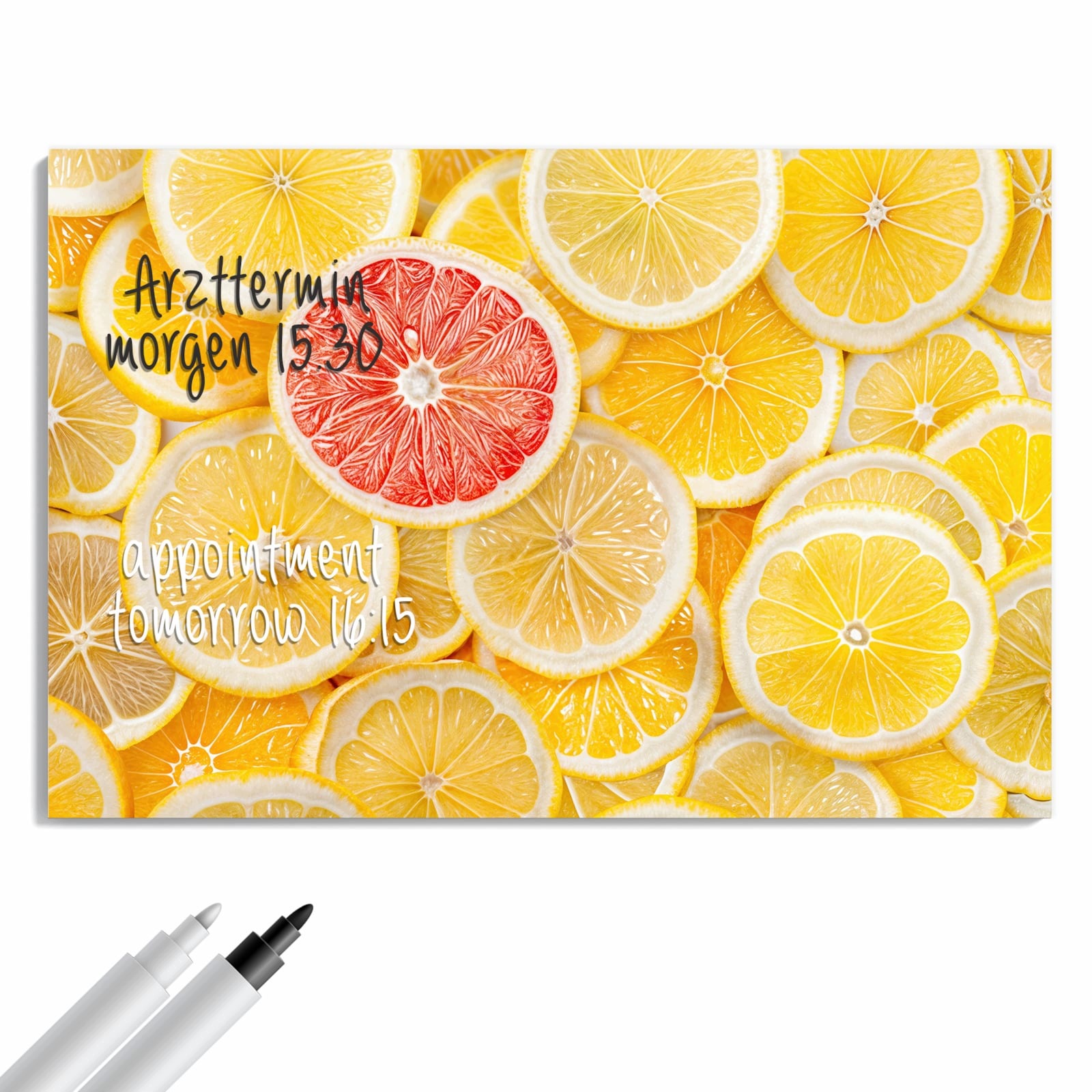 Magnetická tabule Ovoce citrusové 90 × 60 cm