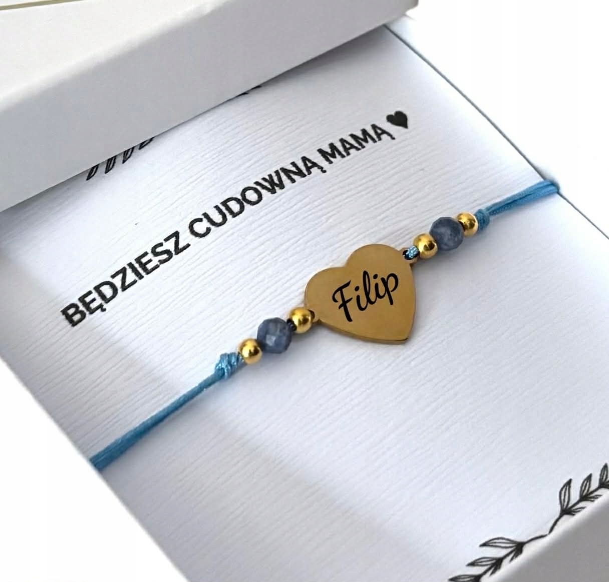 dla przyszłej mamy, baby shower bransoletka Grawer