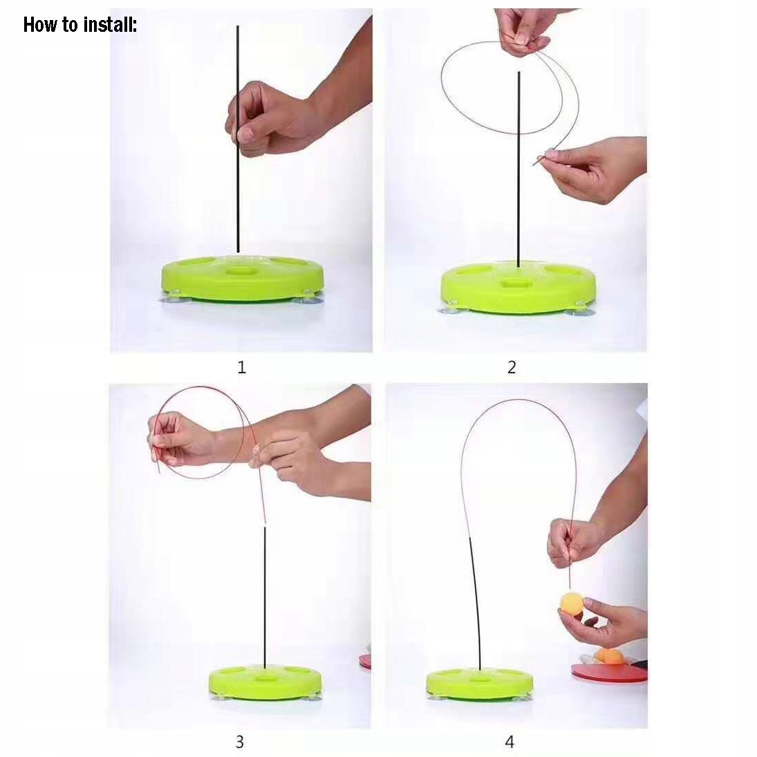 Trener tenisa stołowego pingpong PS Kolor dominujący wielokolorowy