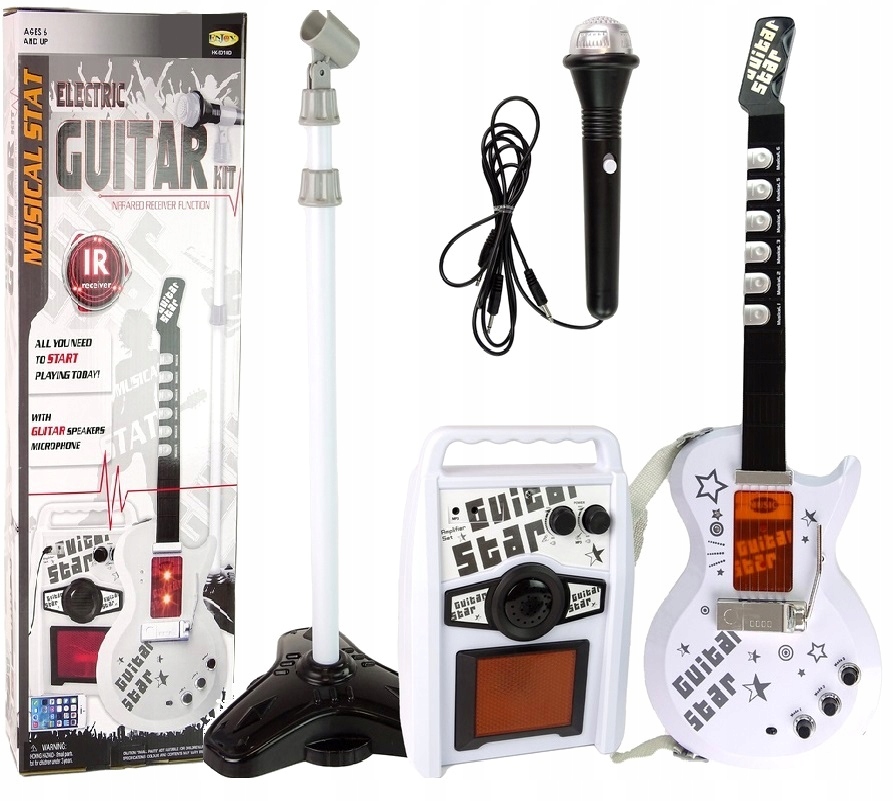 GITARA ROCKOWA DZIECI ŚWIECI GRA STRUNY INSTRUMENT