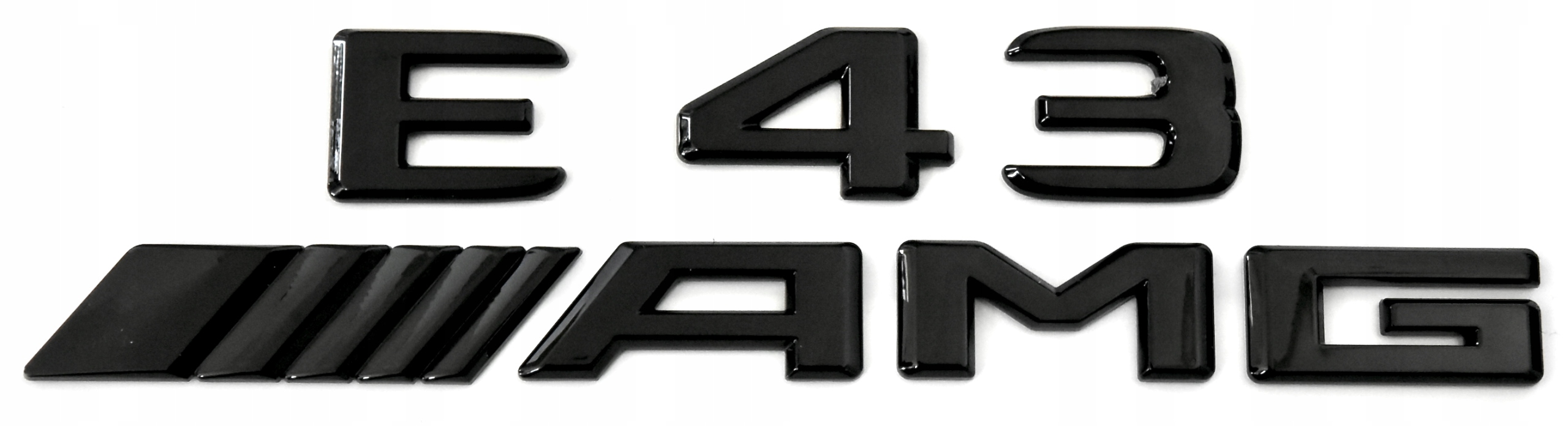 E43AMGBL - Mercedes E43 AMG емблема значок напис Чорний