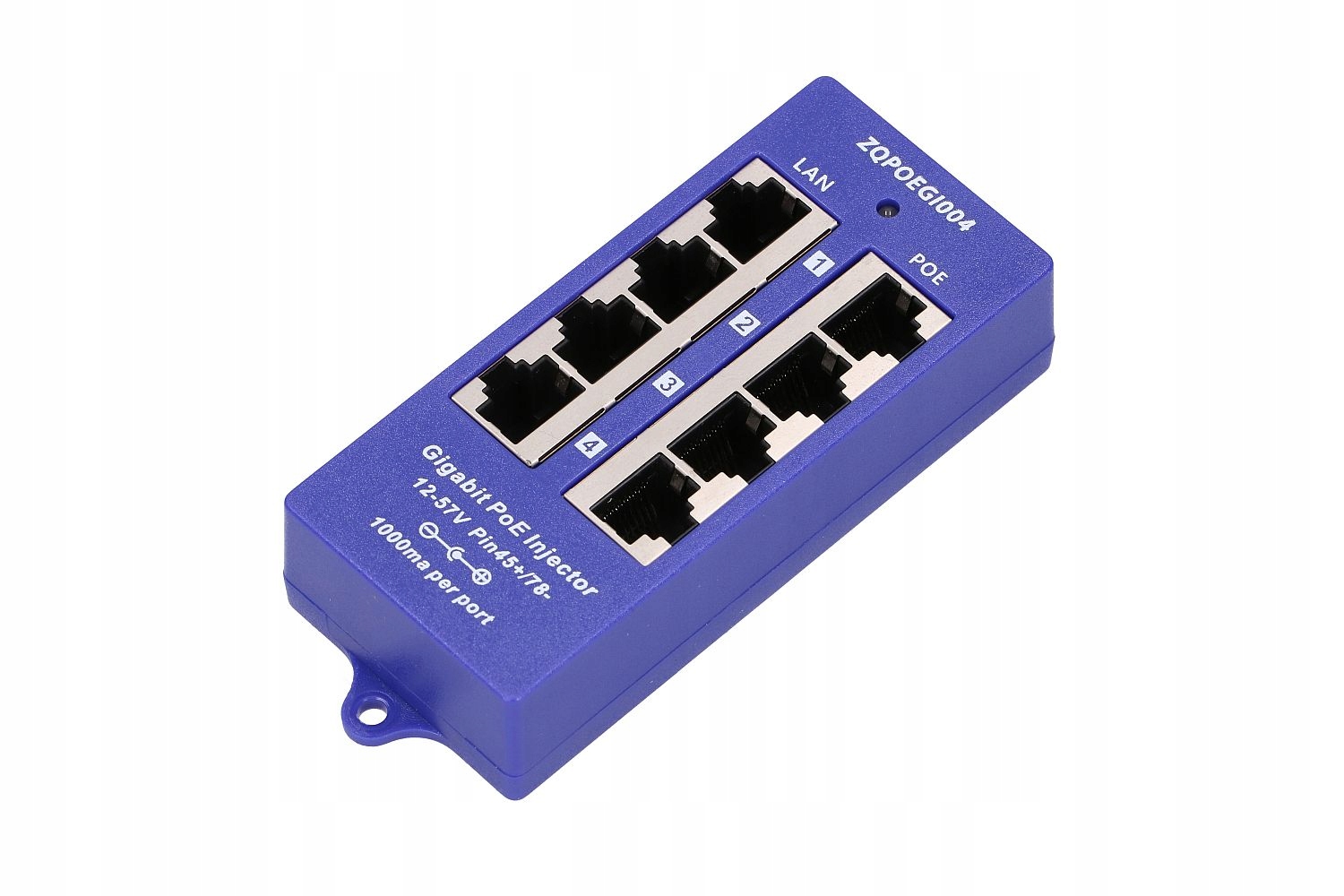 

Gigabit PoE Injector Extralink 4 Portowy 4x 1000Mb