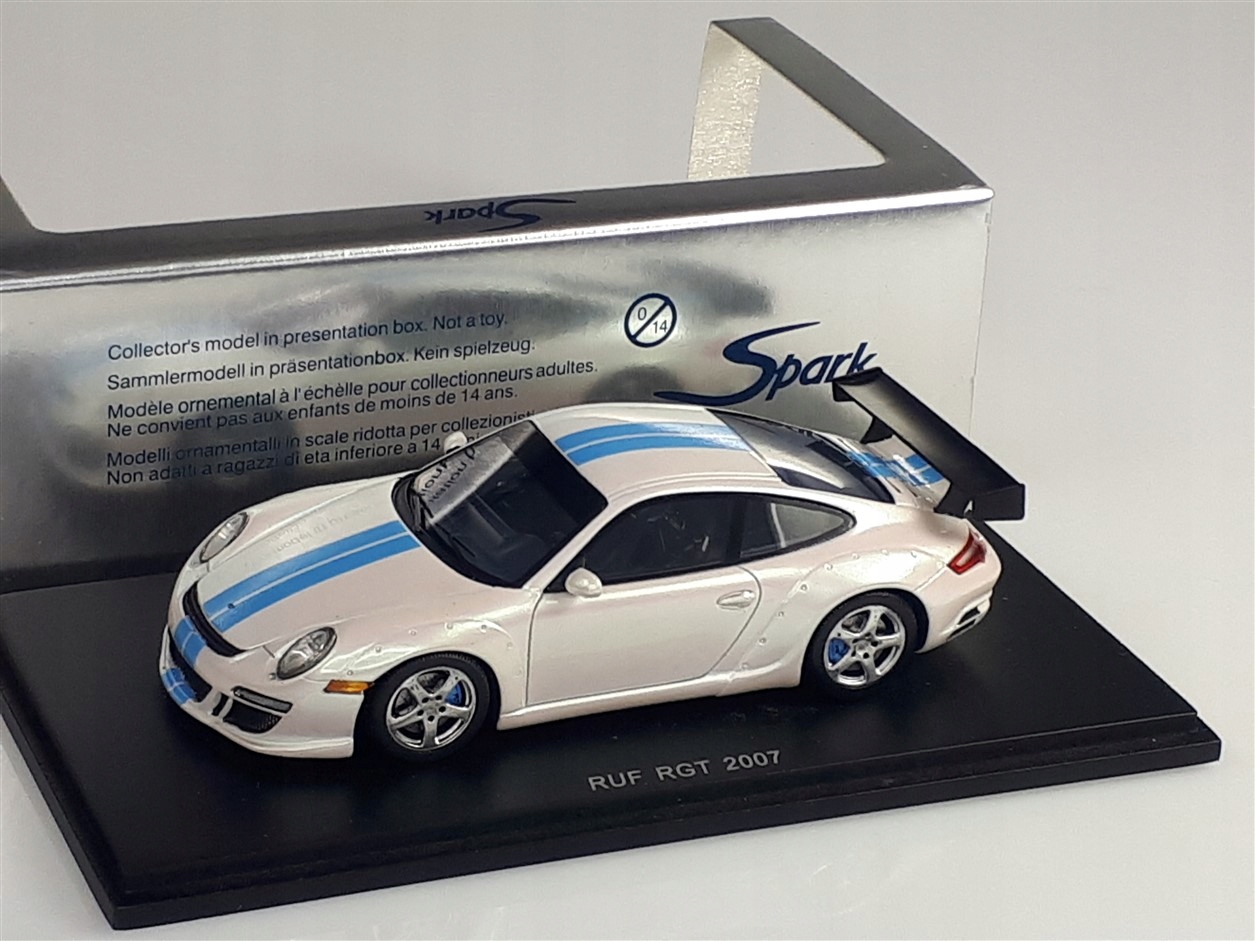 Spark Ruf Rgt 2007 (porsche 911 997) bílá 1:43