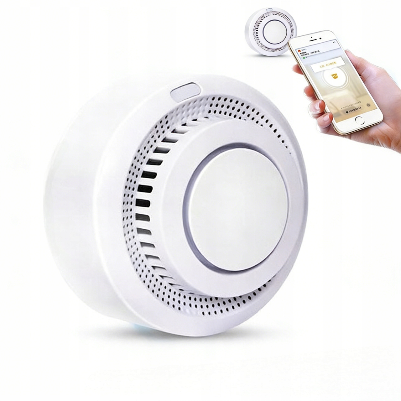 Detektor Kouře Detektor Ohně Wifi Bezdrátový Alarm Detektor Tuya