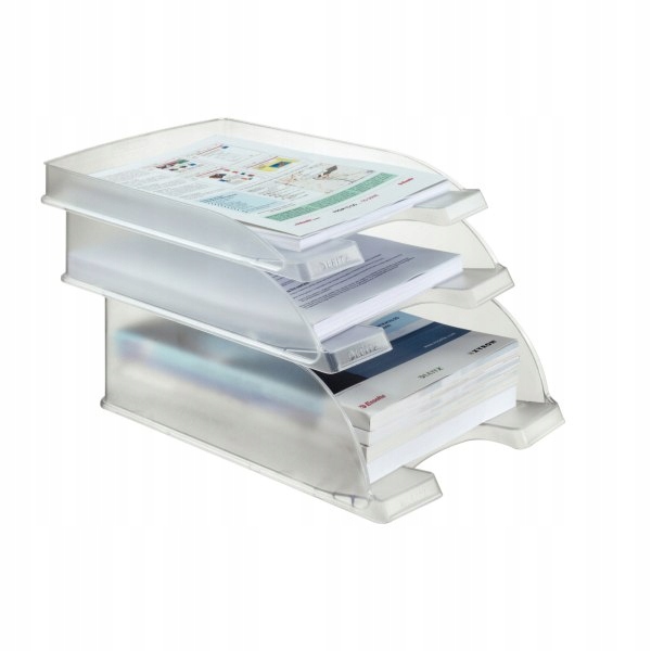 PÓŁKA NA DOKUMENTY LEITZ PLUS PRZEZROCZYSTA A4 x2 Format A4