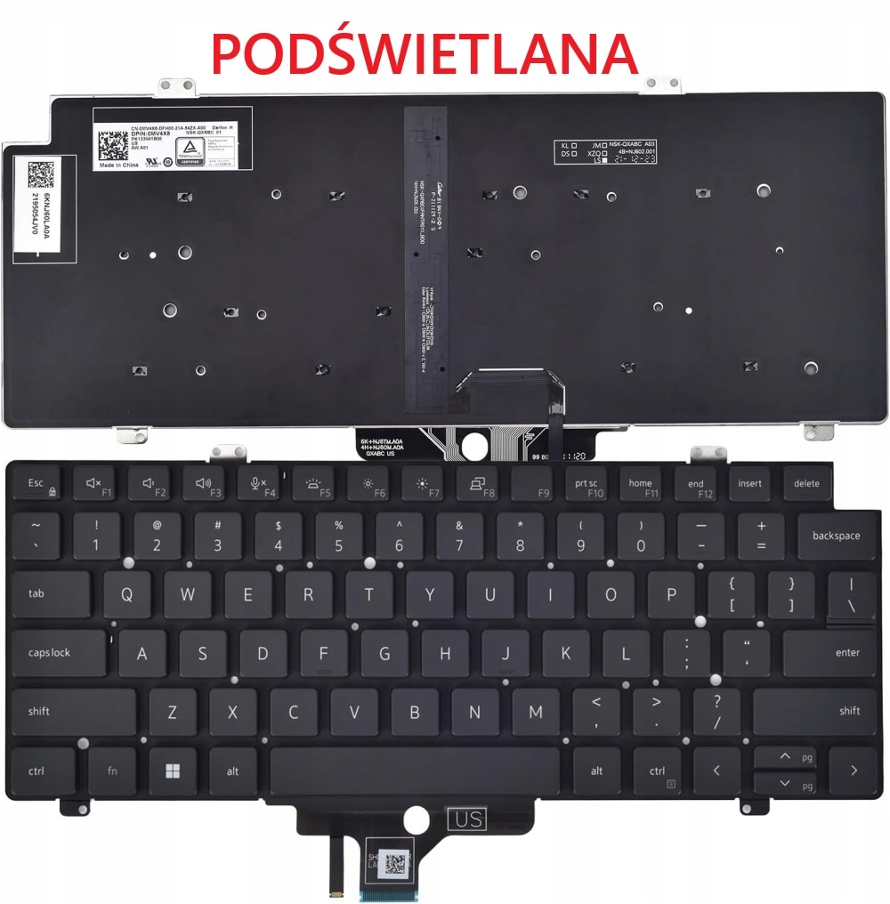 Nová Klávesnice Dell Latitude 5420 5430 5440 7420 7430 Precision 3470 3480