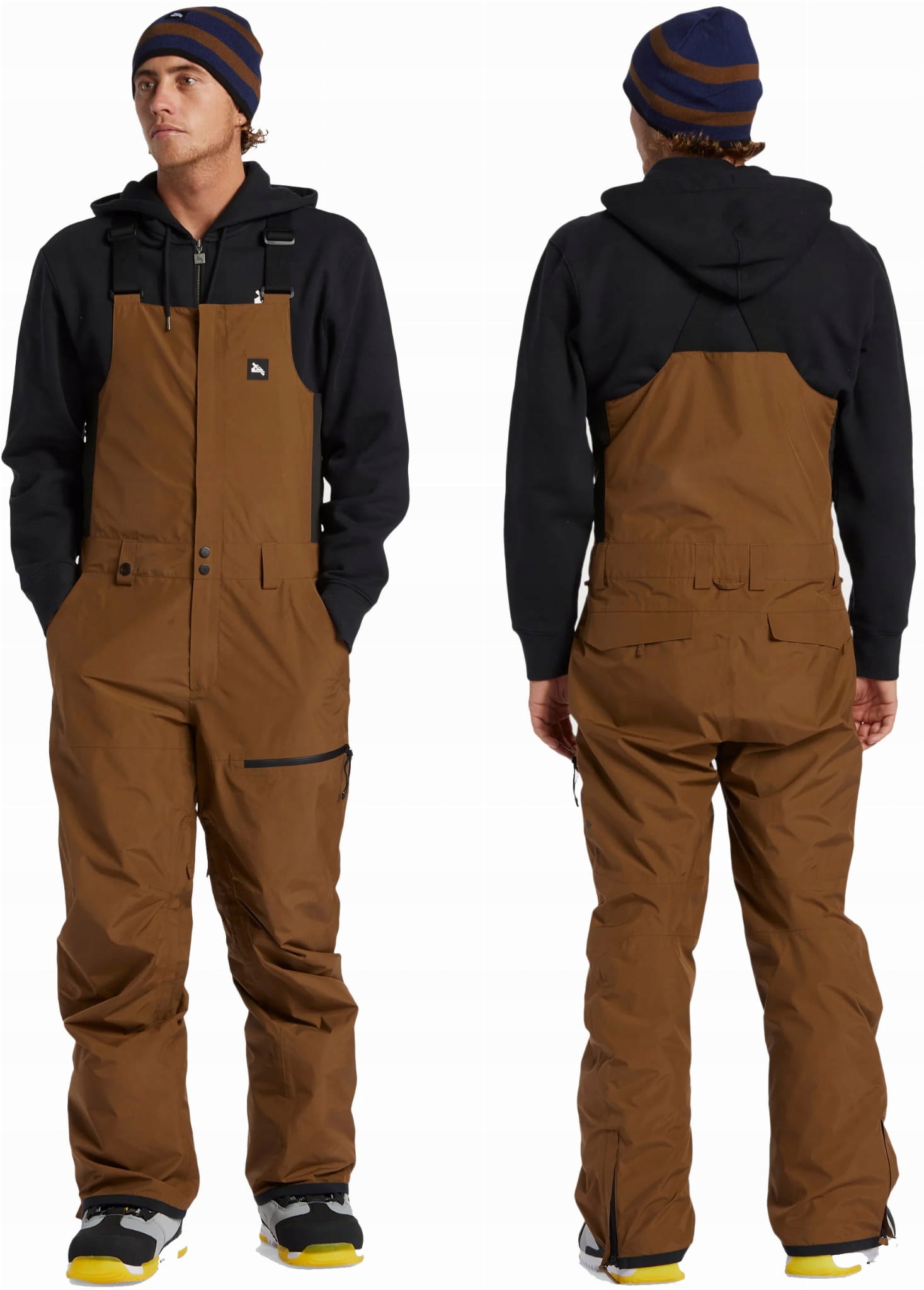 Quiksilver Spodnie narciarskie męskie na Szelkach Gore-tex snowboardowe