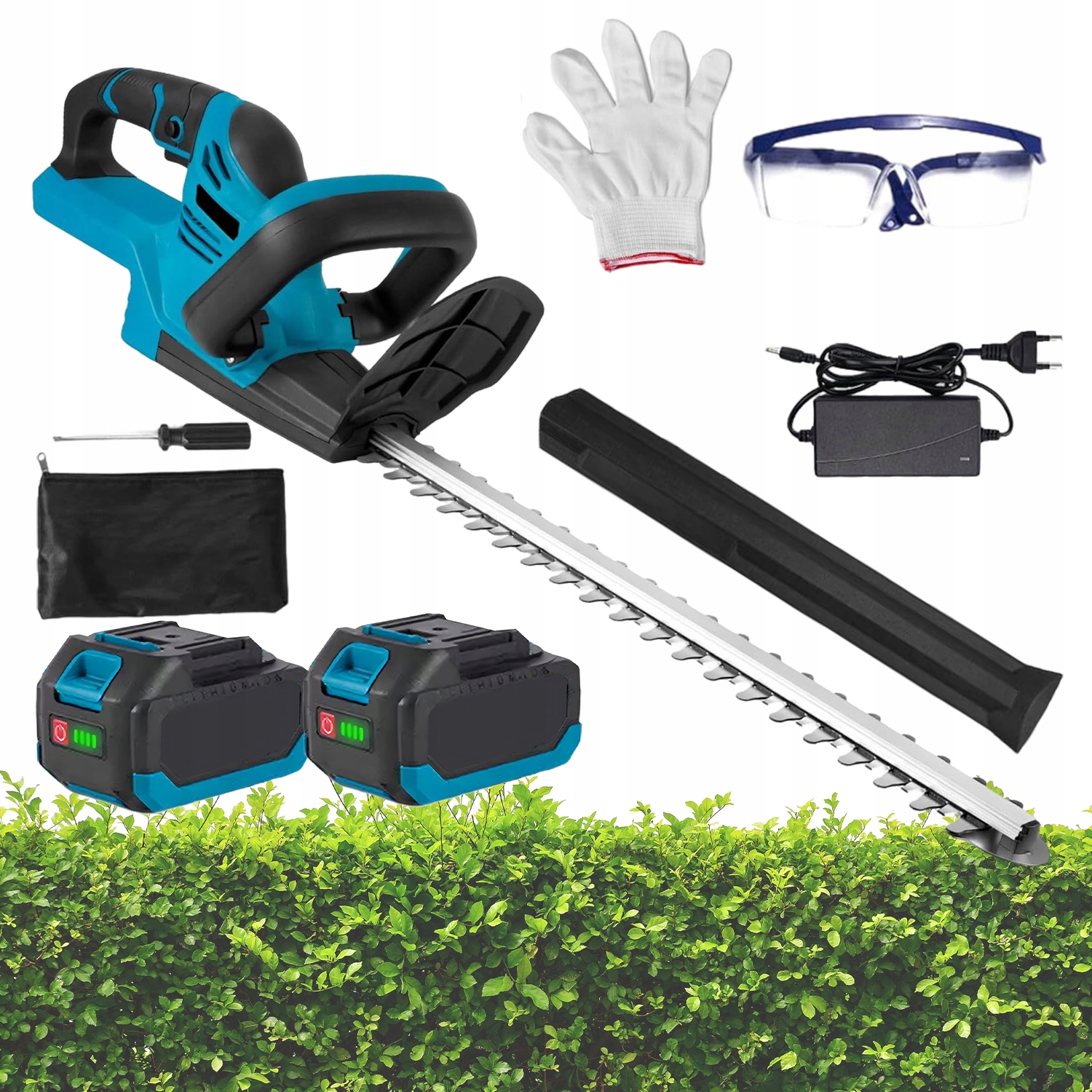 Elektrické Nůžky Na Živý Plot Pro Stříhání Větví, Ostré, 51 CM, 2AKU