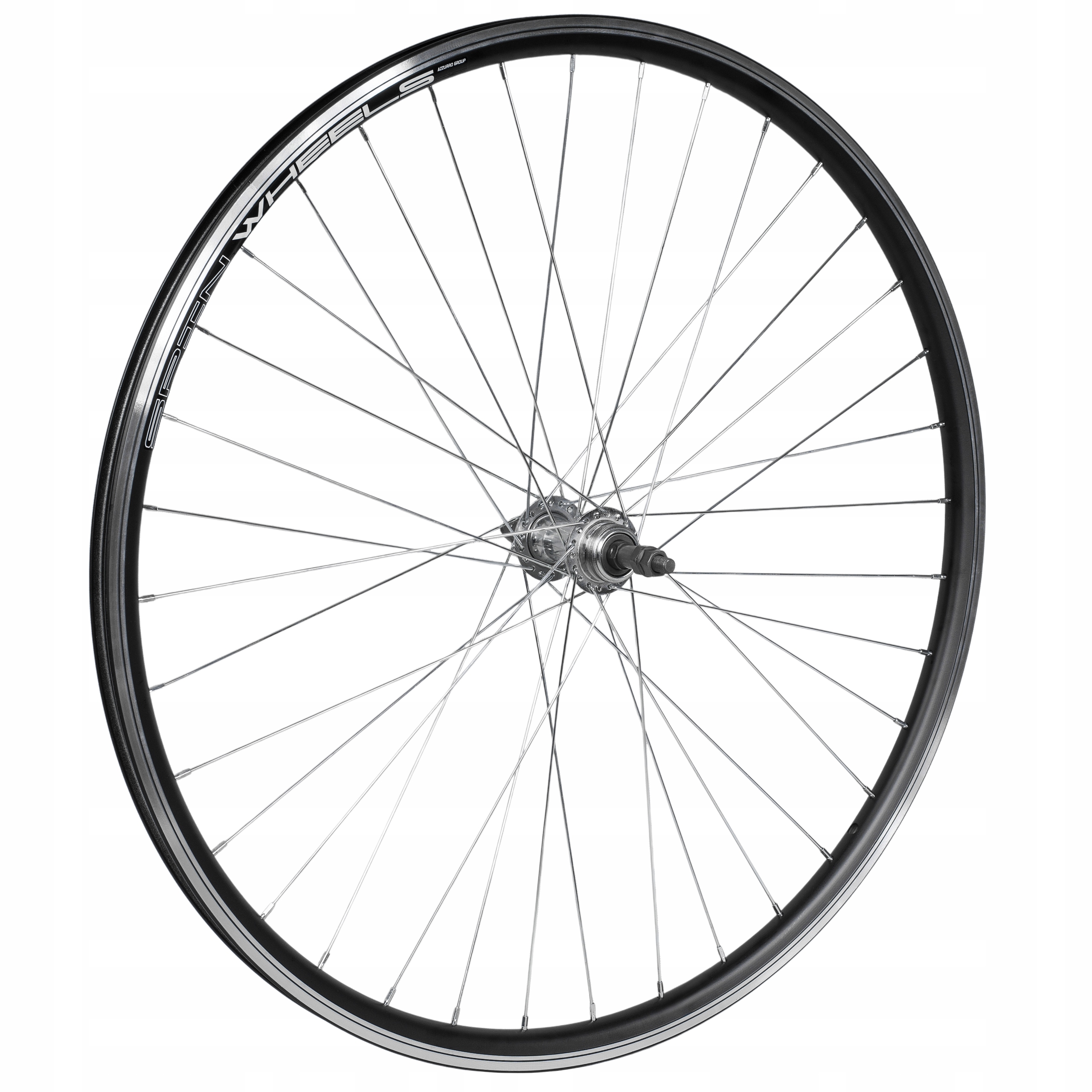 Kolo Na Kolo 28 Palců Zadní Volnoběžka Hliníková Kuželová V-brake Černá