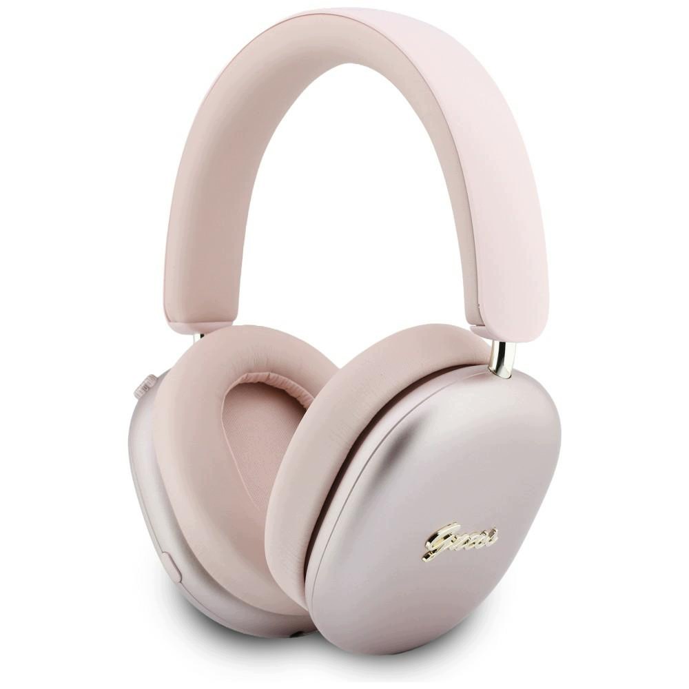 Sluchátka Guess Metallic Effect Bluetooth Enc růžová