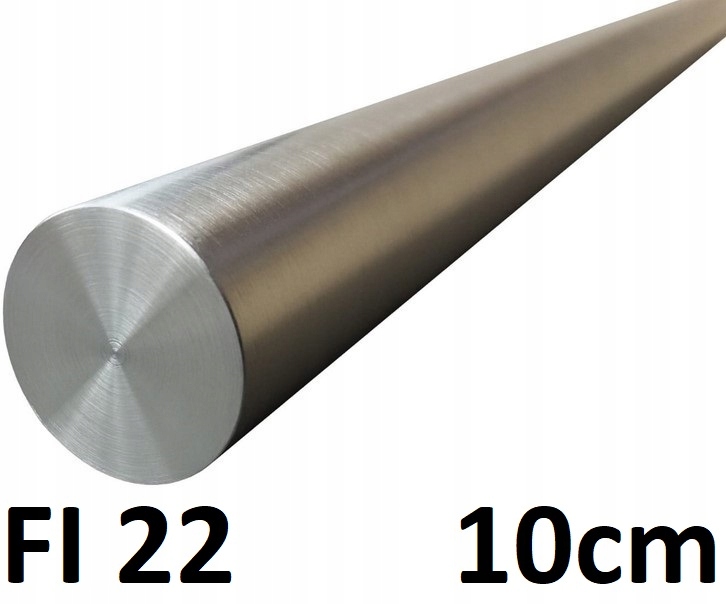 

Pręt nierdzewny fi 22 mm gat.1.4104 10cm