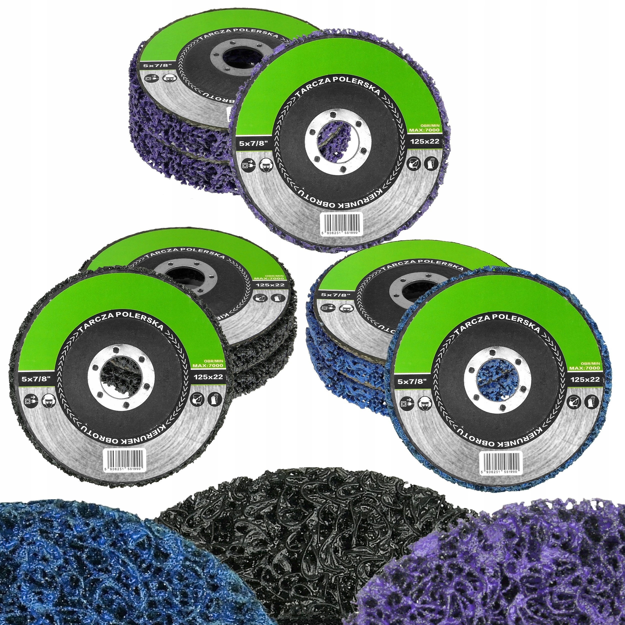 9X Brusné Kotouče Brusný Kotouč 125 mm