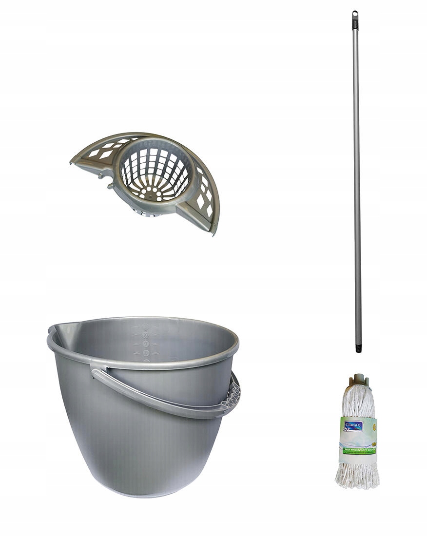 Levně Mop komplet 11l kulatý Stř provázky 160g Ba