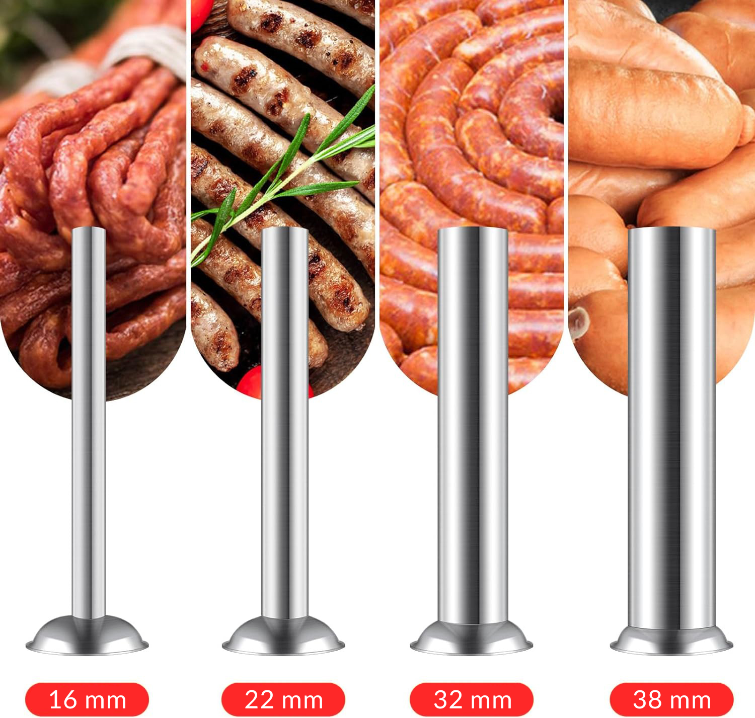 NADZIEWARKA DO KIEŁBAS WĘDLIN 3L szpryca lewarek NAPEŁNIACZ DO FARSZU Vaco Maksymalna średnica otworu wyjściowego 38 mm