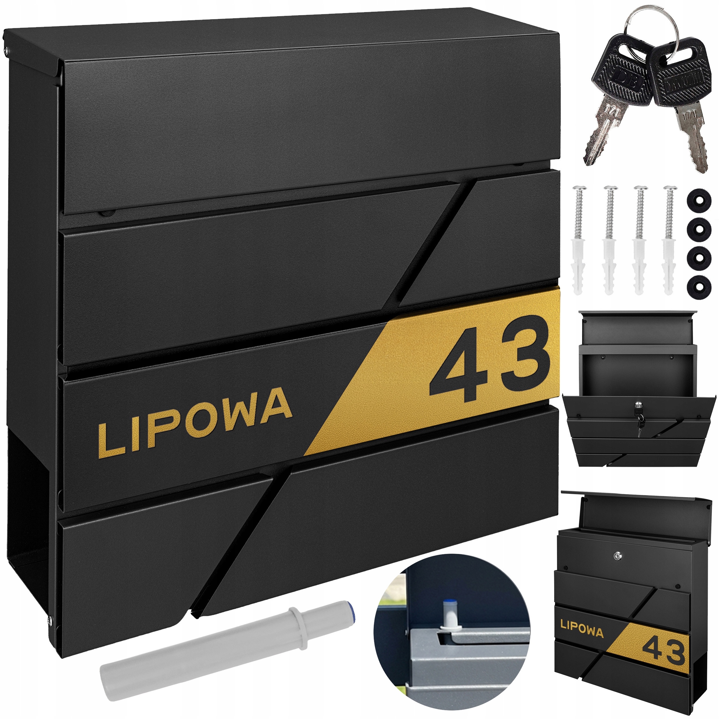 Prostorná Poštovní Schránka Zlatý Vzor