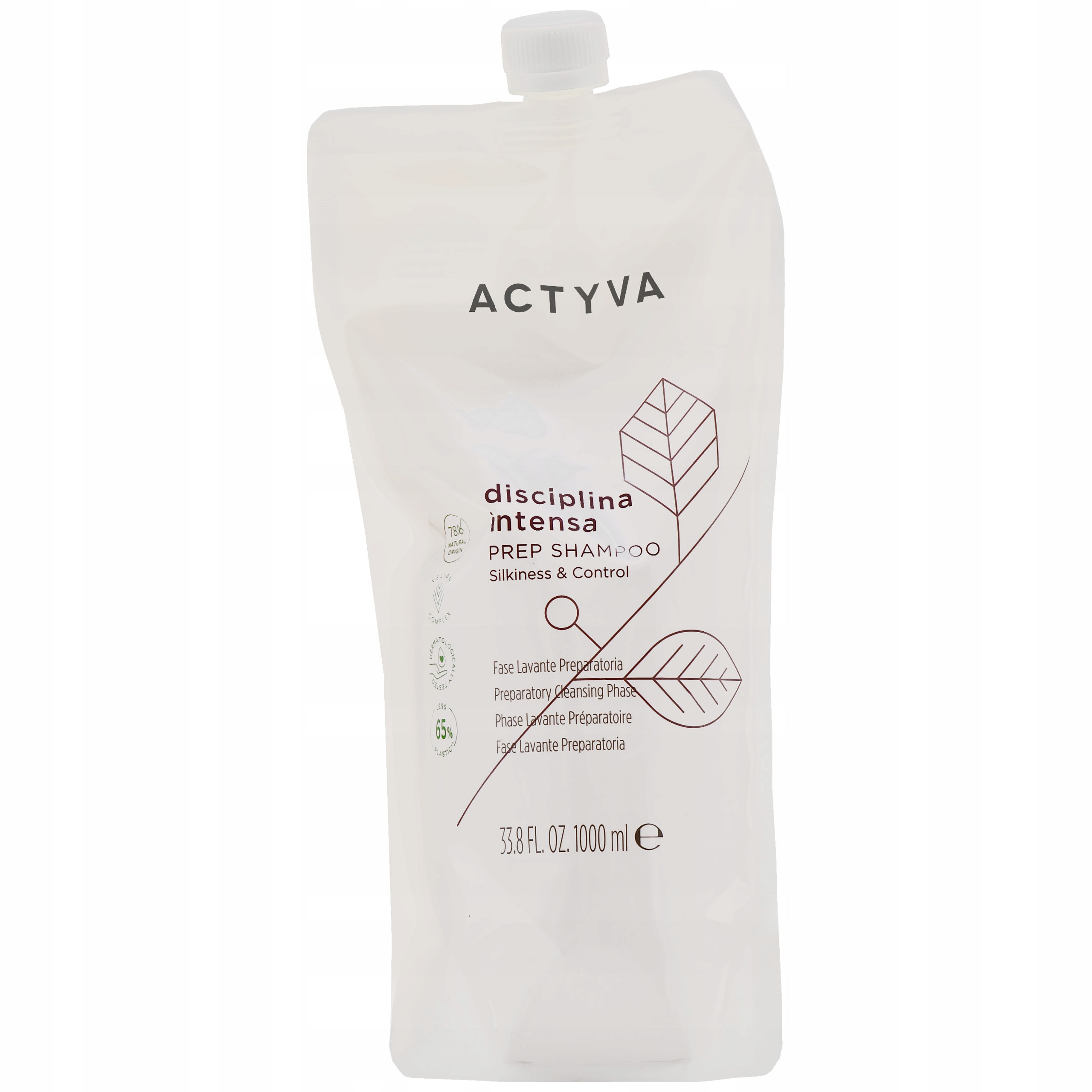 Šampon vyhlazující, disciplinující, Kemon Actyva Disciplina Prep, 1000 ml