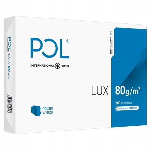 

Papier Ksero A4 Pol Lux 80G Biały Pollux Ryza