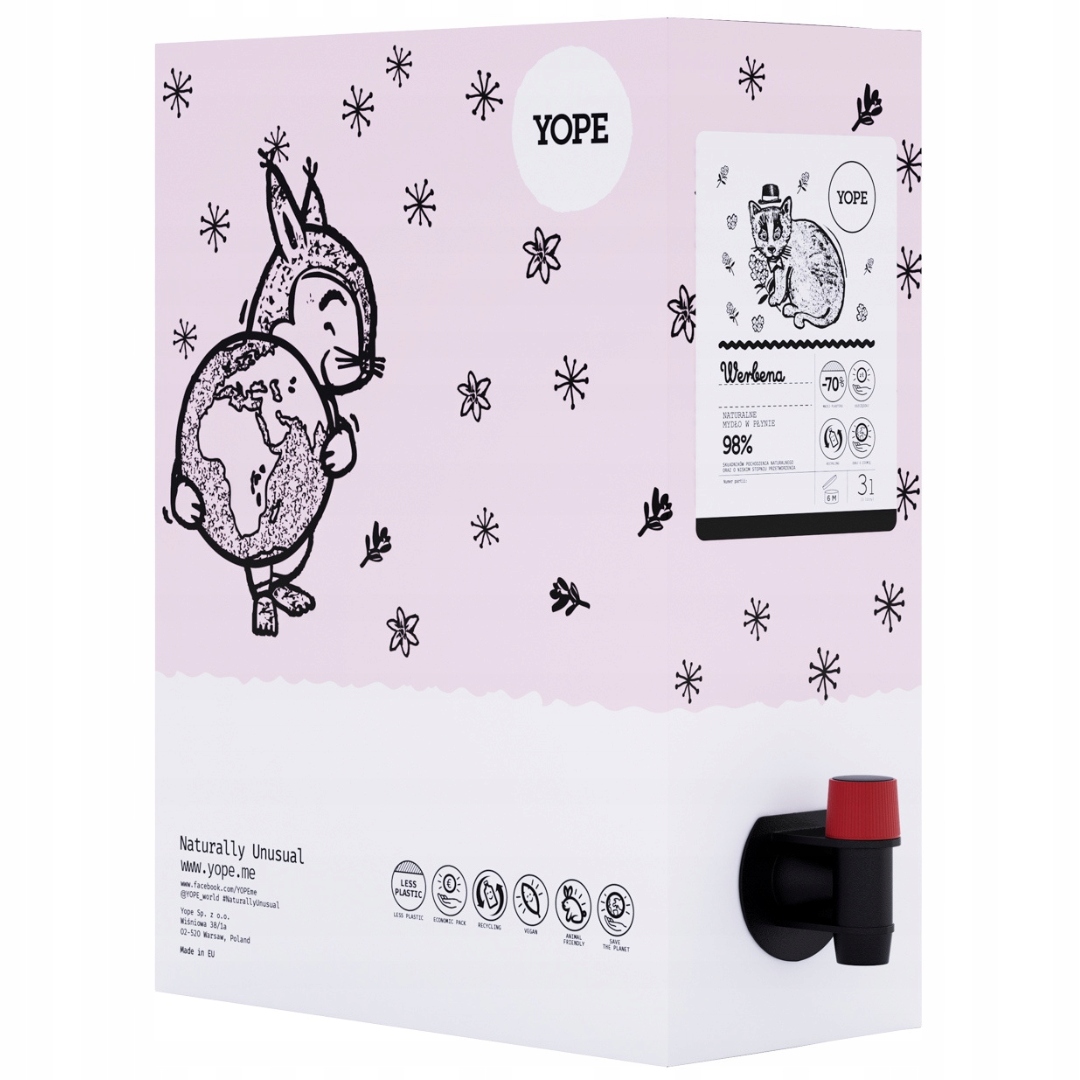 Yope Tekuté mýdlo 3000 ml Werbena Refill