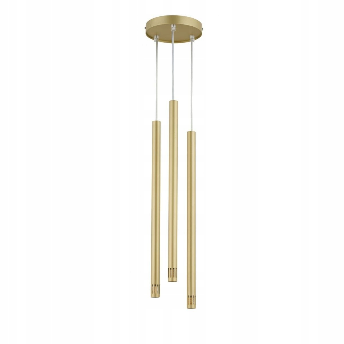 Závěsná lampa s třemi zlatými trubkami na kruhu Sopel Laser 3 33256 Sigma Lighting