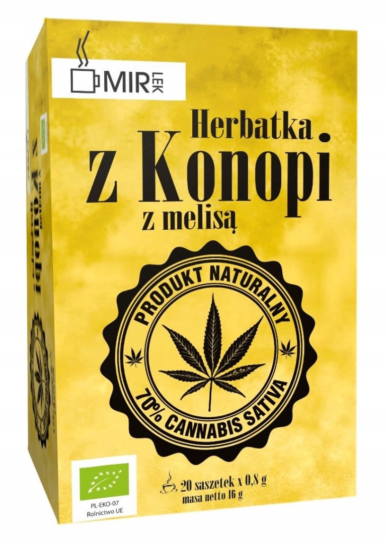 Konopný Čaj S Meduňkou Bio (20 x 0,8 g) 16 g Mir-lek