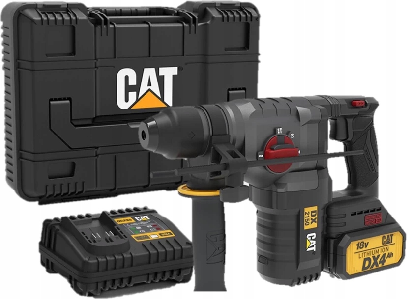 Młot udarowo-obrotowy Cat DX2150 SDSPlus 18 V 2,8 J Ładowarka 2 baterie 4Ah