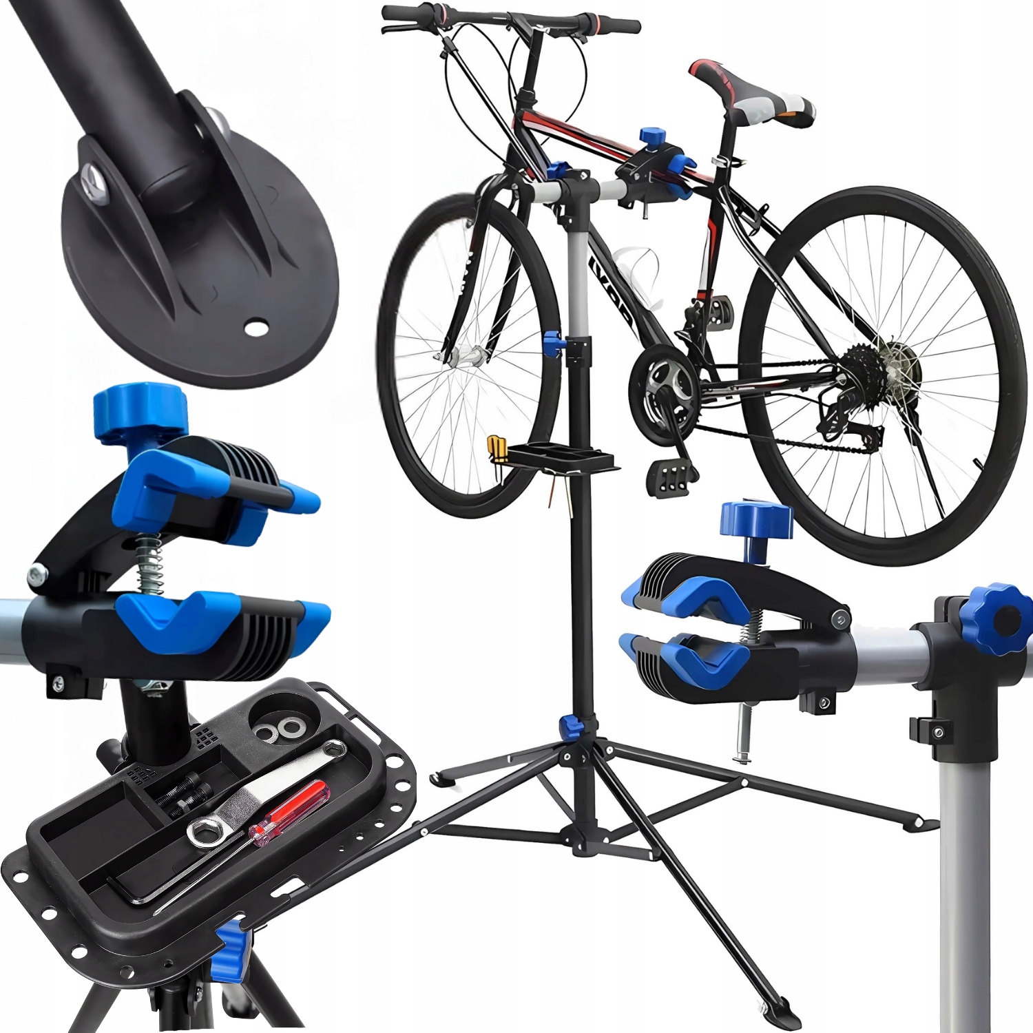 Stojak Rowerowy Serwisowy Uchwyt na Rower Wieszak Rowerowy Solidny Do 30KG