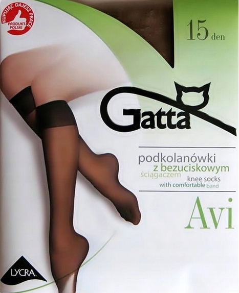

Gatta Podkolanówki Avi 15DEN Nero 2PARY