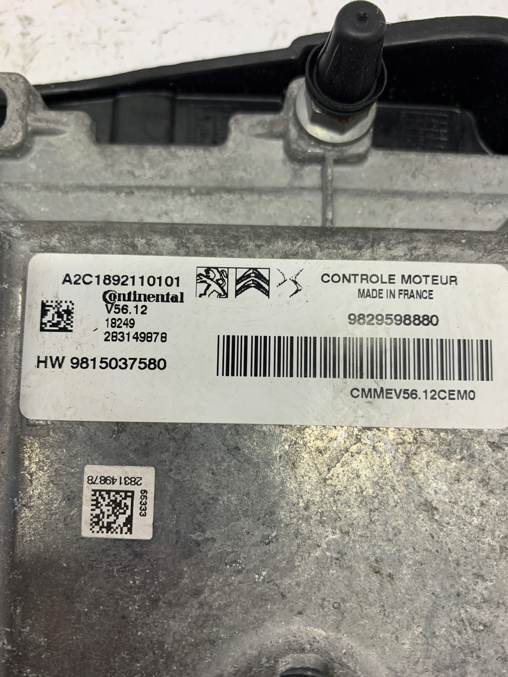 computer control unit of the engine CITROEN C3 III (2016-2024) 1.2 PURETECH