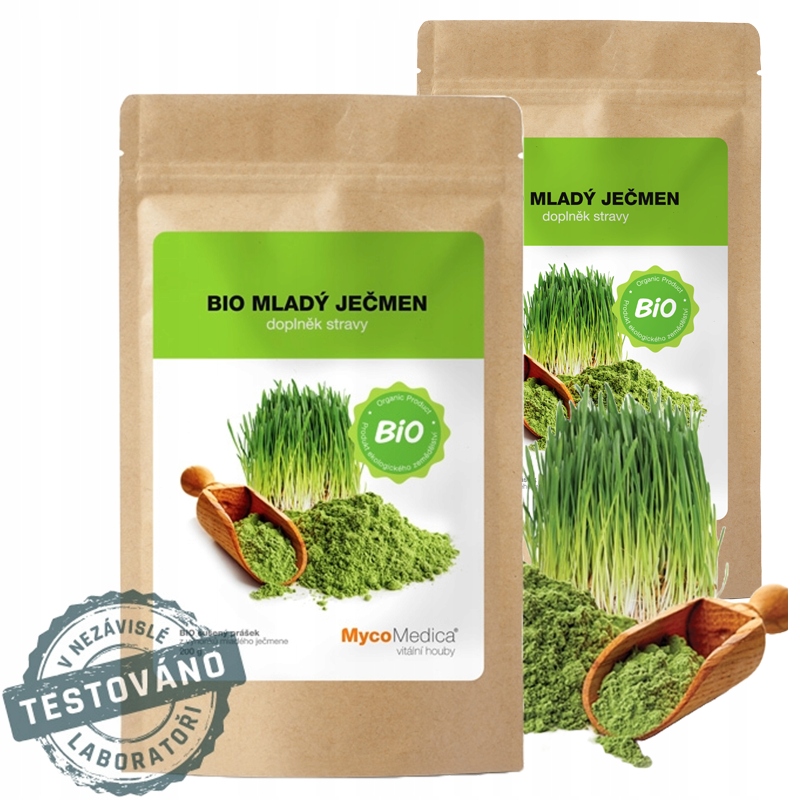 Levně MycoMedica Bio Mladý ječmen 2-pack, prášek 2x200g, doplněk stravy
