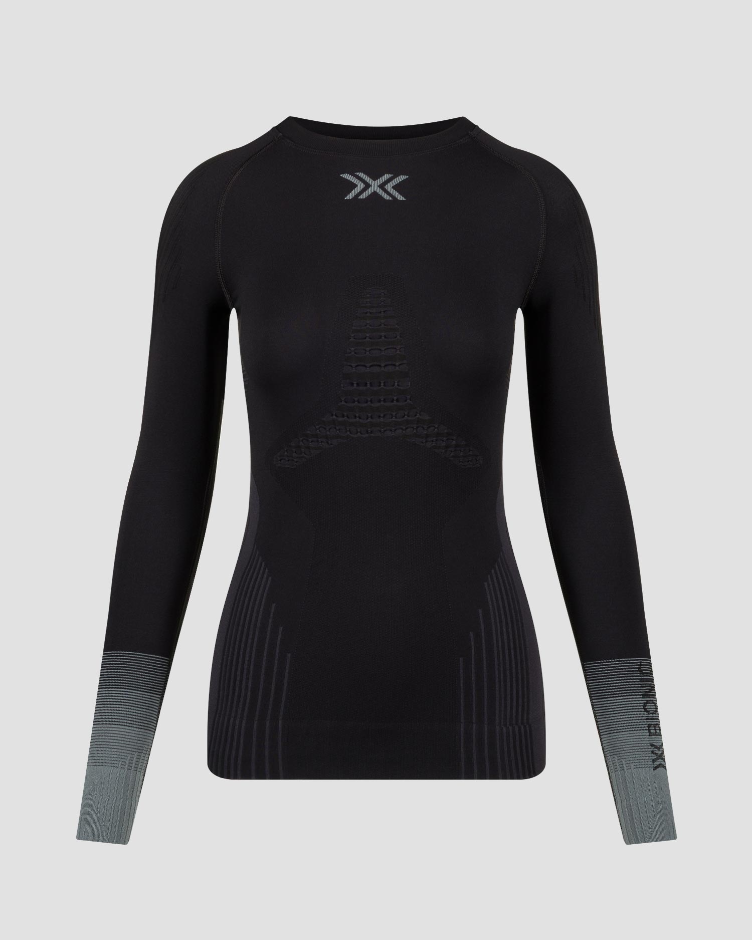 Koszulka damska X-Bionic Invent Graphics Shirt Ls Black/Dark Grey Rozm. S
