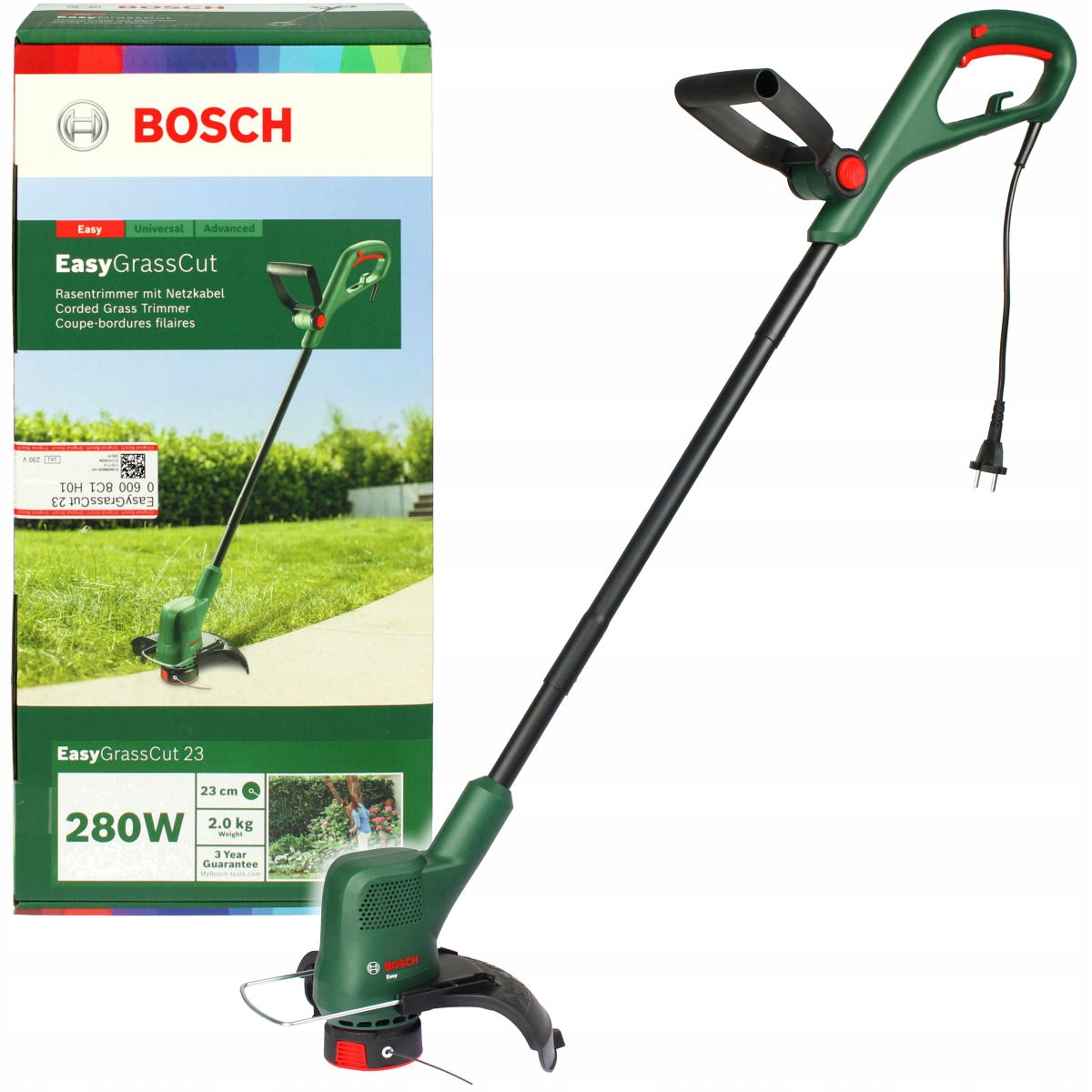 

Podkaszarka Żyłkowa 23cm 280W Easygrasscut Bosch