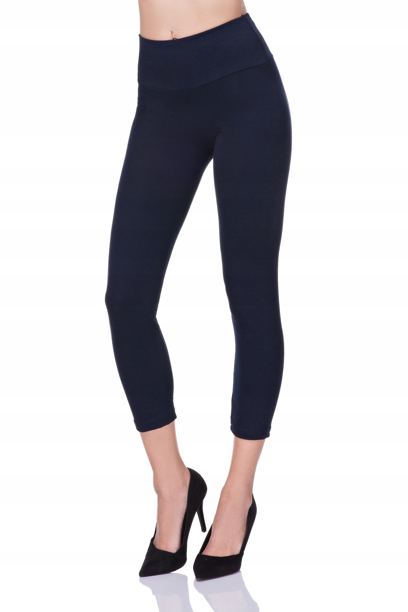 

3/4 Legginsy Wysoki Stan Panel Bawełna LWP34 3XL