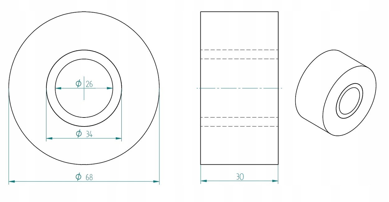 Taśma Datowania Datownika Hot-Stamp 30mm 122MB Materiał inny