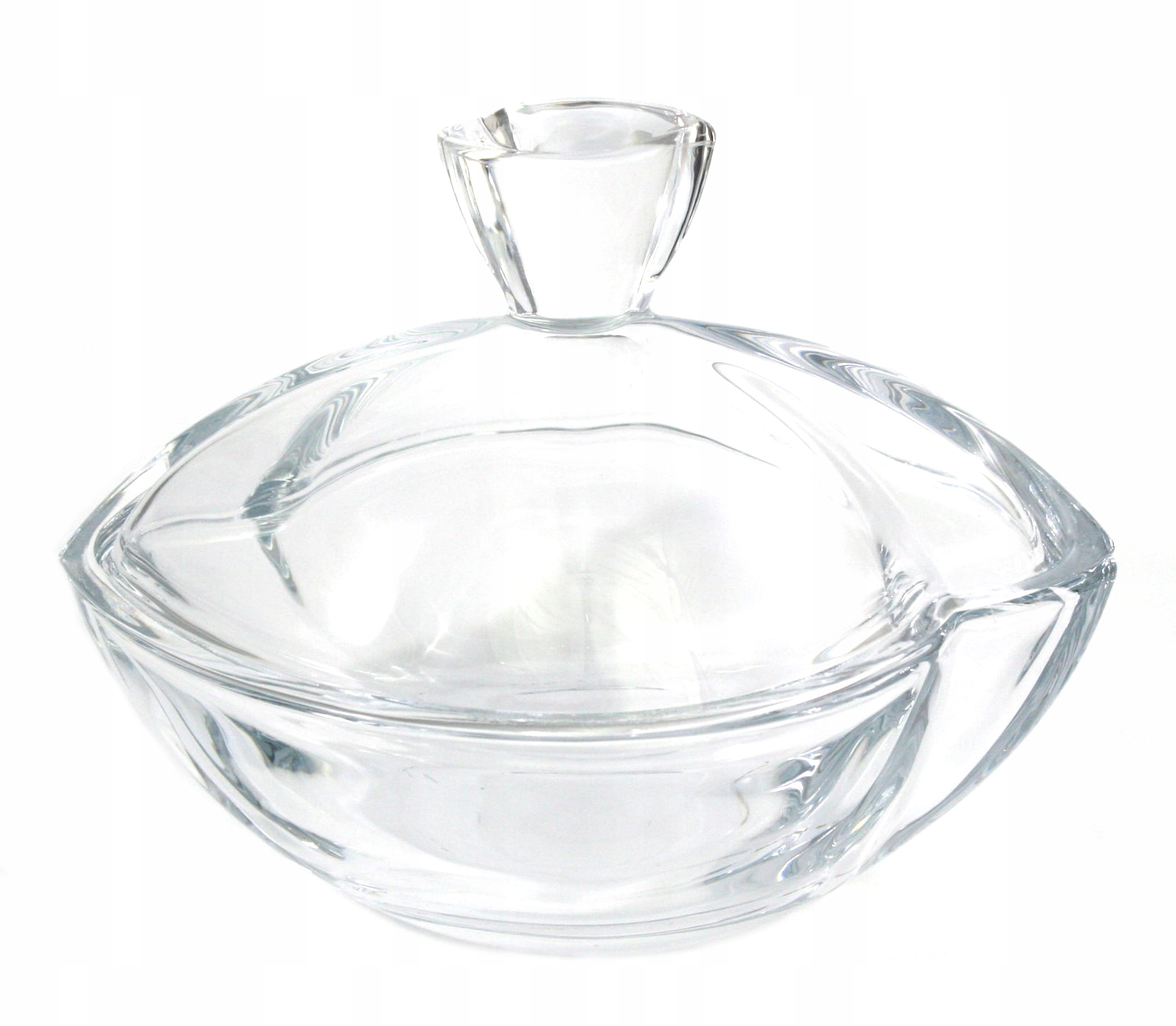 Bohemia Smile Cukřenka skleněná s víkem Křišťálová Cukr 18 cm