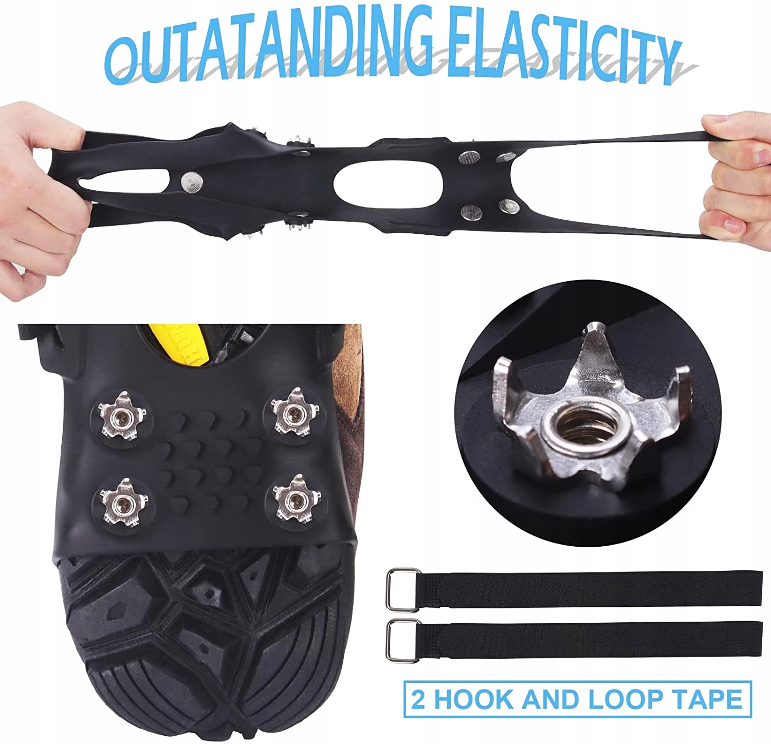 RAKI NA BUTY KOLCE ANTYPOŚLIZGOWE ŚNIEG L 40-44 Kod producenta 11