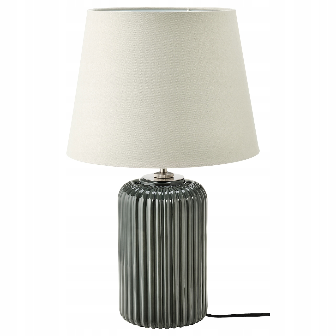 Stolní lampa Snöbyar šedotyrkysová 52 cm, keramika