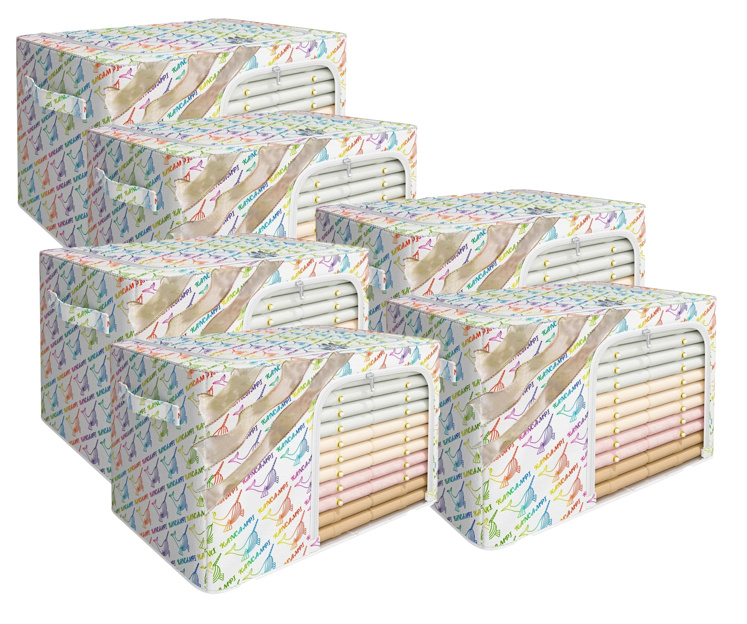6 x Organizér Na Oblečení krabička 60L