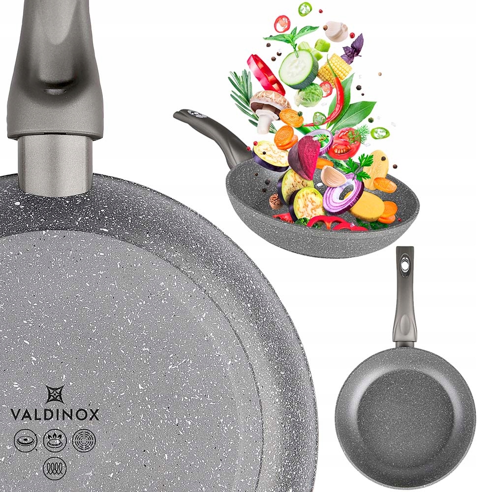 

Patelnia Na Indukcję 24 CM Valdinox Rock