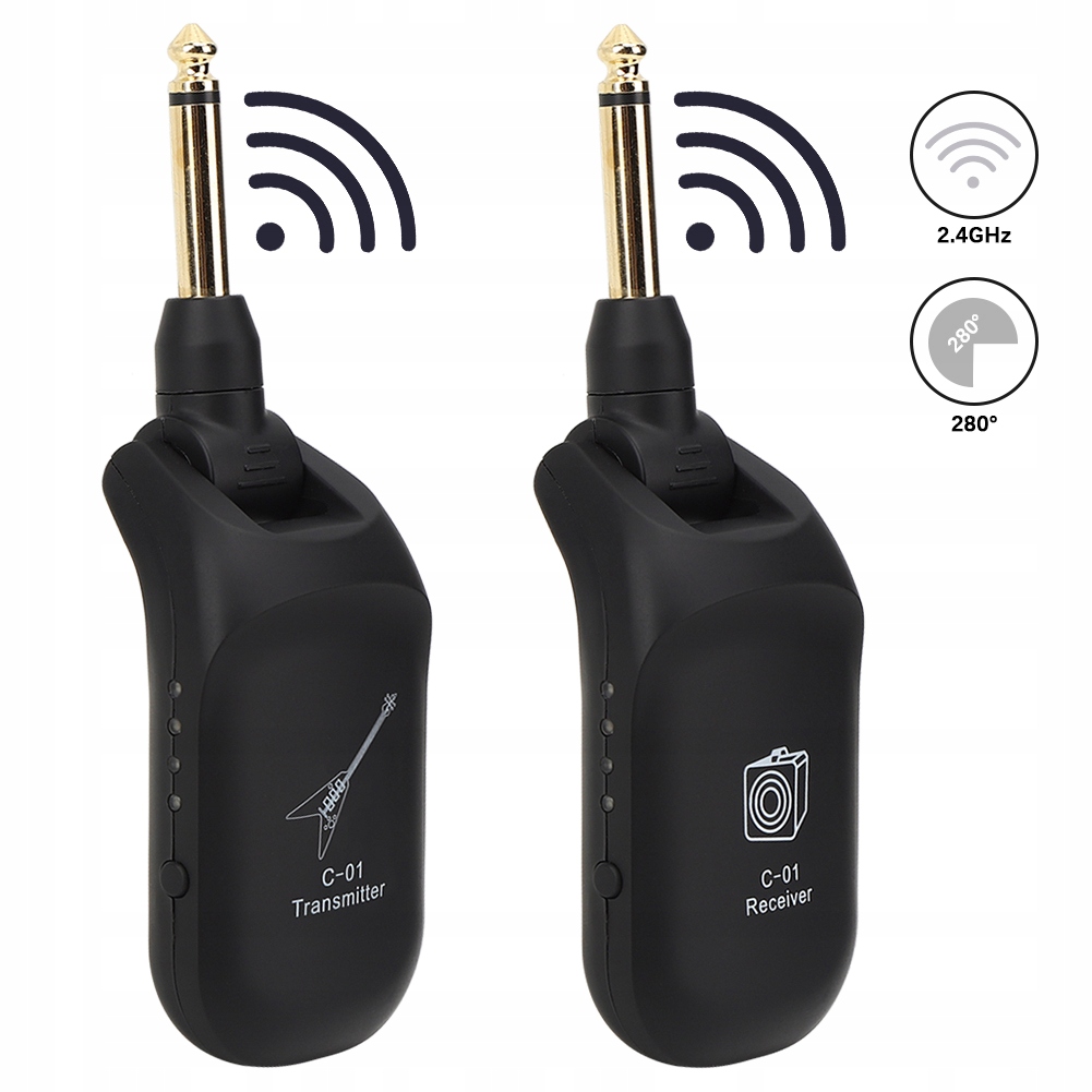 A9 BEZPRZEWODOWY ZESTAW GITAROWY WIRELESS SYSTEM DO GITARY 2,4GHZ Marka bez marki