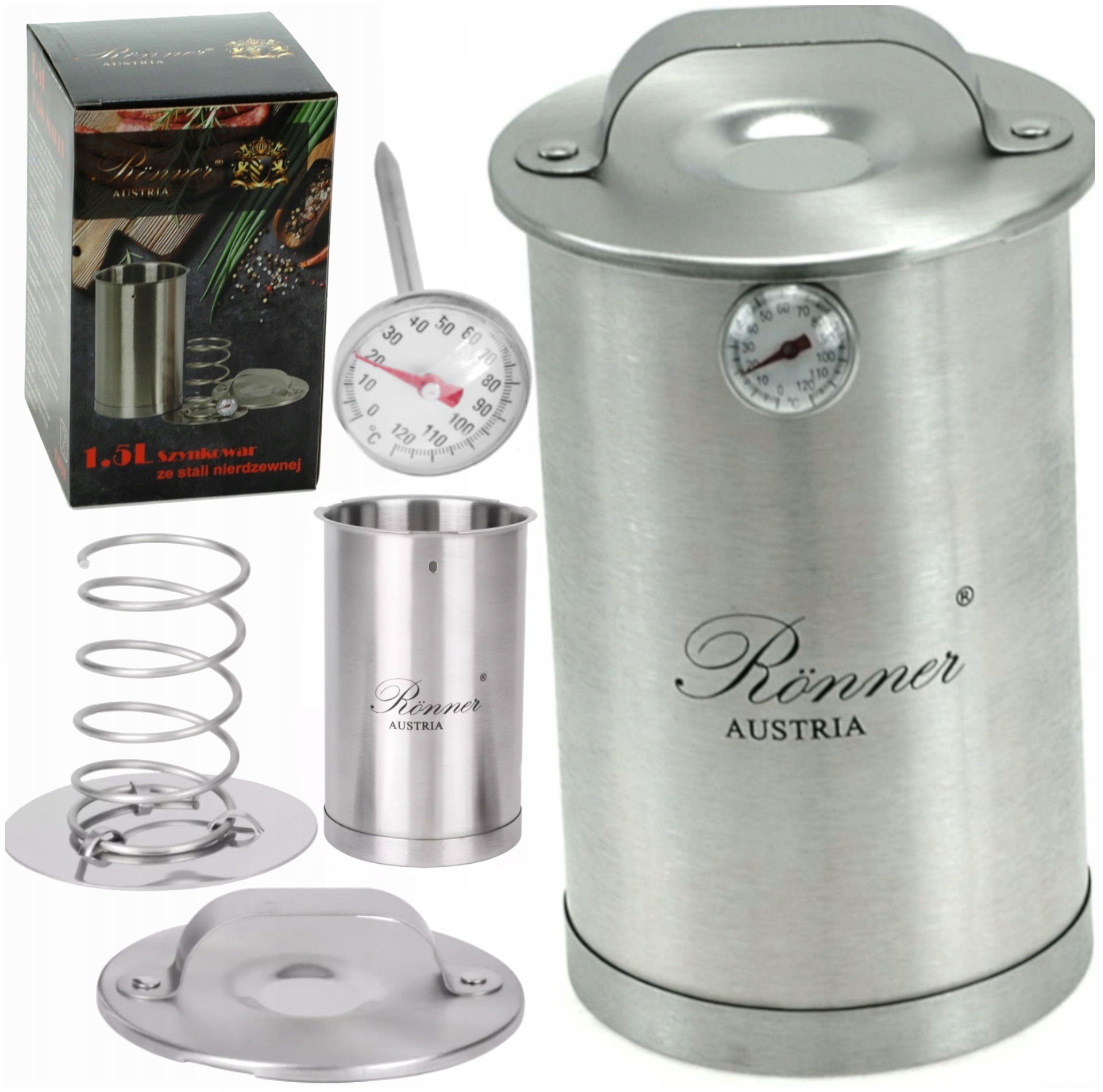 Šunkovar Domácí Šunka A Měsíc Celý Set Teploměr Pružina A Držák